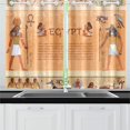 thumbnail image 4 of CADecor Egyptian Decor Window Treatment Panel Curtains Window Curtain Kitchen Curtain,Two Piece 26x39 Inches, 4 of 4