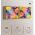 thumbnail image 2 of Art Remedy Saturaded Colors Art Canvas, 40" x 40", Gold Frame, Blissful Palette Set, 2 of 5