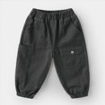 thumbnail image 5 of Gibobby Boys Pants Toddler Boy Pants Joggers Sweatpants For 12 18Months 2T 3T 4T 5T Kids Boys Soft Casual Cargo Pants With Drawstring Boys School Pants Toddler Sweatpants(3-4 Years,Grey), 5 of 6