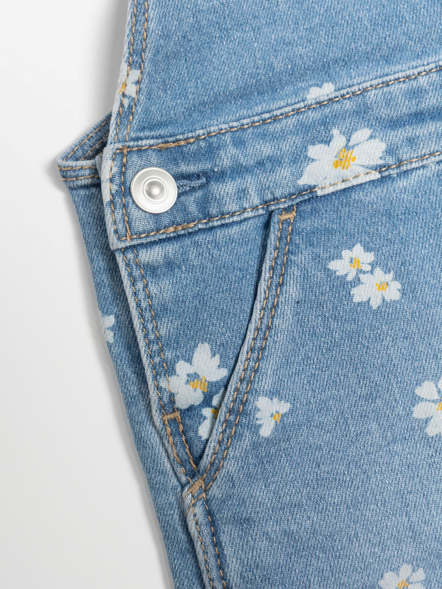 Wonder Nation Toddler Girl Denim Shortall, Sizes 12 Months - 5T