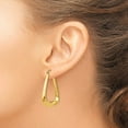 thumbnail image 3 of Primal Gold 14 Karat Yellow Gold Fancy Hoop Earrings, 3 of 4