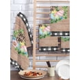 thumbnail image 2 of Easter Kitchen Dish Towels for Drying Dishes Set of 3, Spring Colorful Eggs Flower Leaf Wood Grain Plaid Waffle Weave Microfiber Hand Tea Bathroom Towels Quick Dry & Absorbent Towel 15.7x23.6, 2 of 7