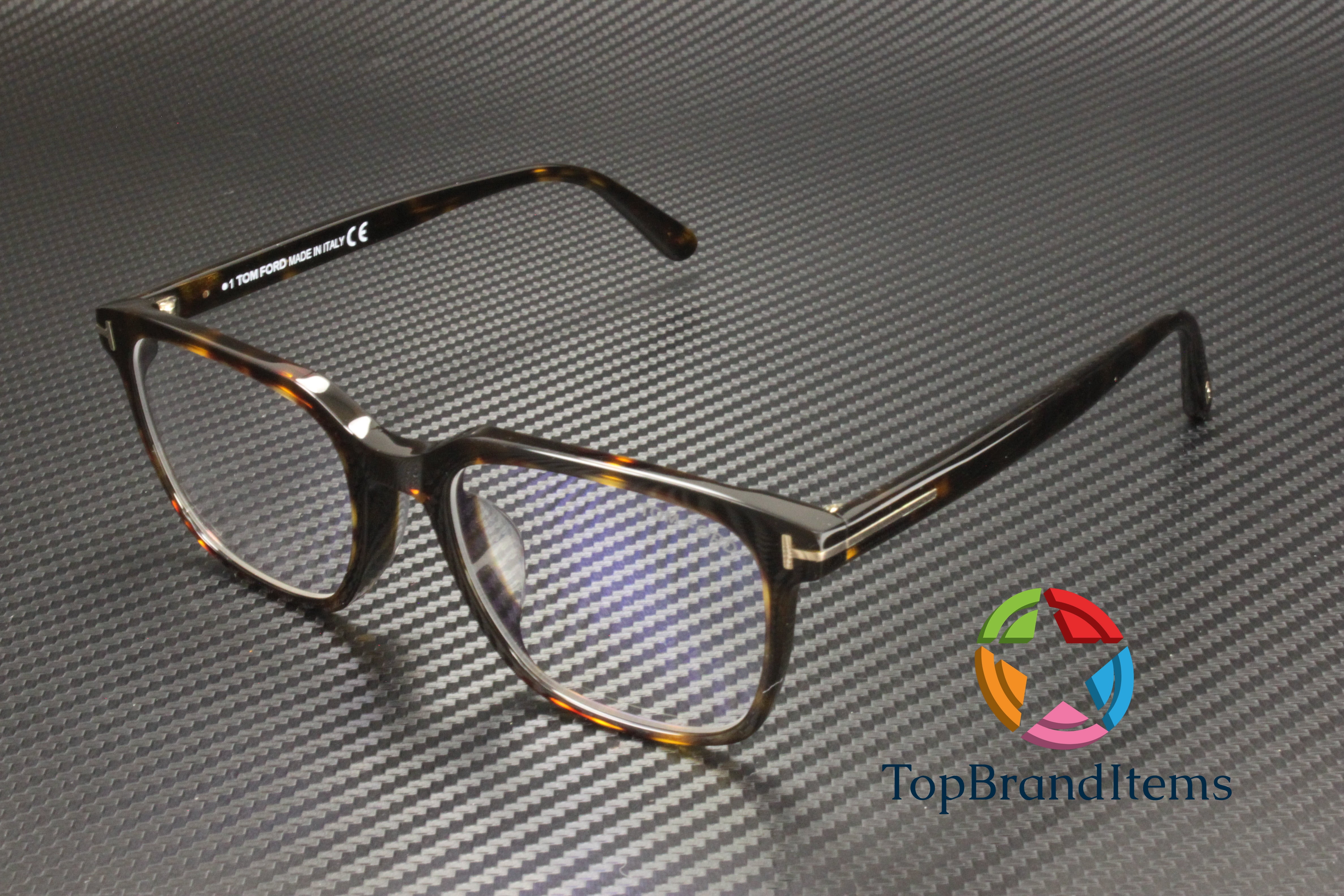 Tom Ford FT5831 F B 001 Plastic Shiny Black 55 mm Men
