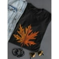 thumbnail image 3 of Autumn Leaf Illustration T-Shirt Women -Image by Shutterstock, Female Small, 3 of 4