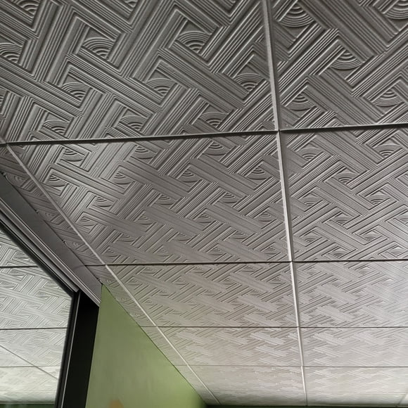 #RM64 Lot de 48 Carreaux de Plafond en Styromousse pour Couvrir le Plafond de Maïs Soufflé (Couvre 129 Pi2)