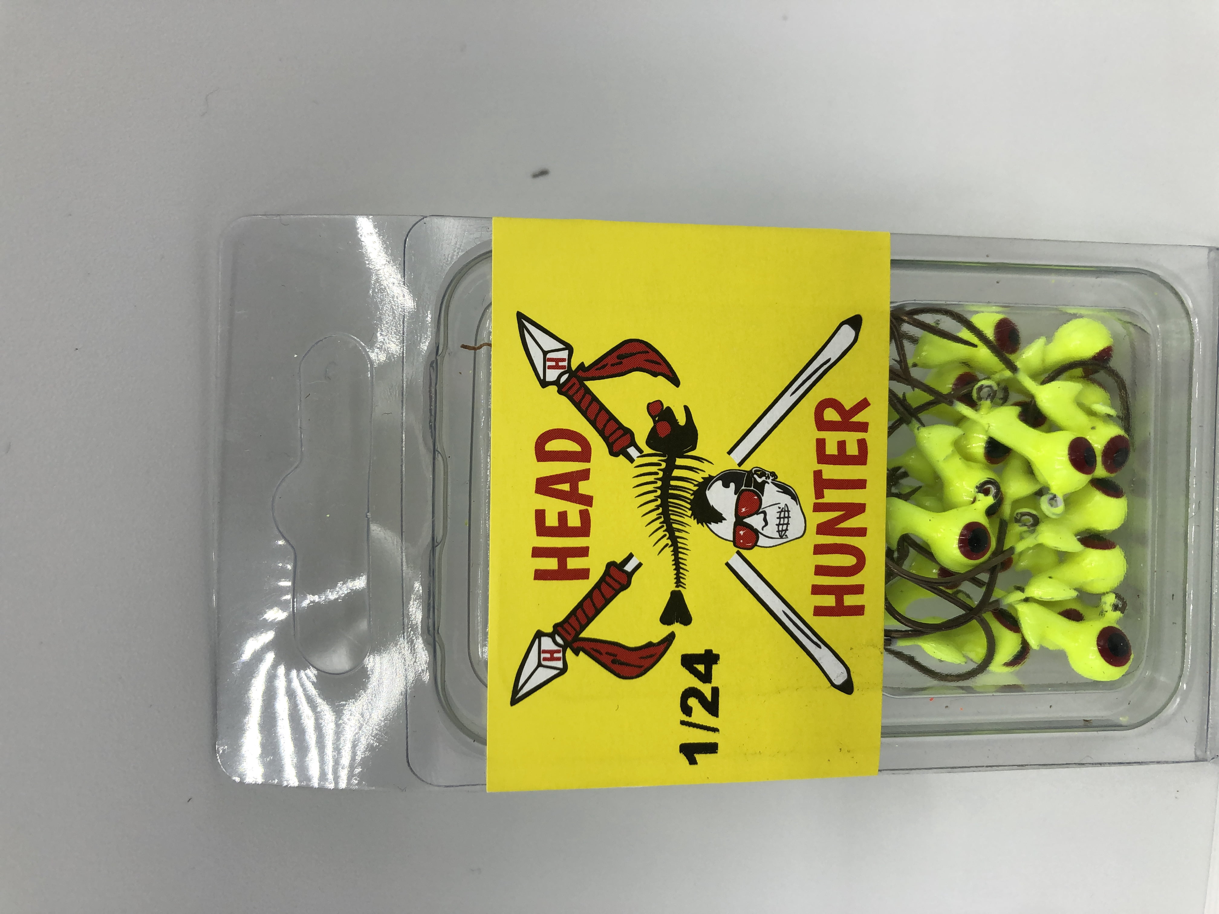 Headhunter Lures , Jig Head, Yellow, 25ct