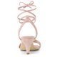 thumbnail image 3 of Sandalias de Tacón de aguja con Cordones Arriba punta Abierta para Mujer Allegra K Rosa polvo 36, 3 of 6