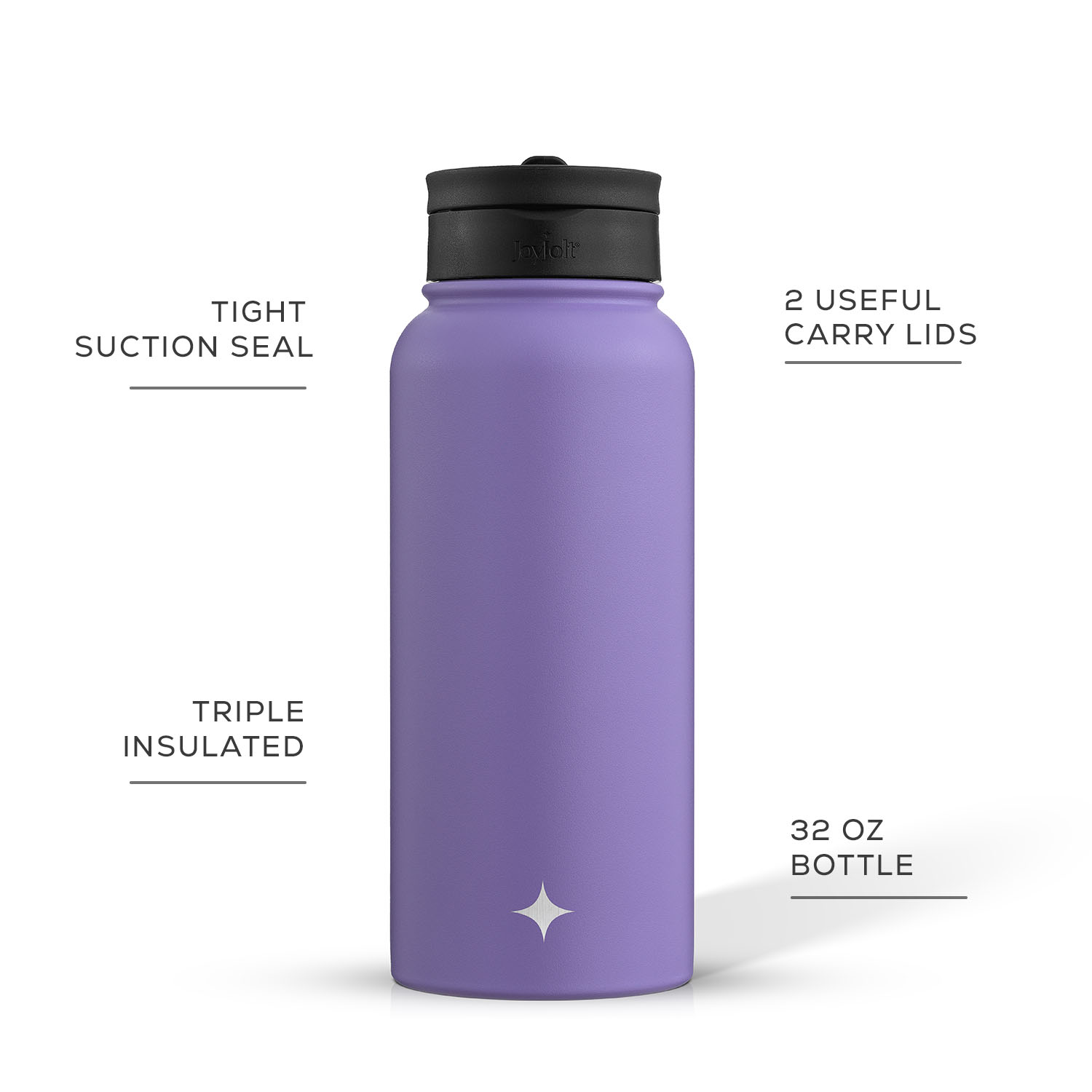 JoyJolt Vacuum Insulated Water Bottle 32 oz Purple photo 5