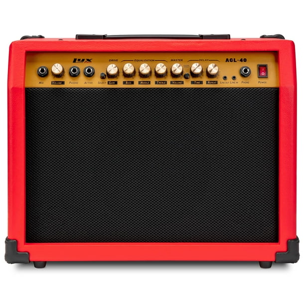 Amplificador de guitarra eléctrica LyxPro combinado de 40 W con altavoz de 8»