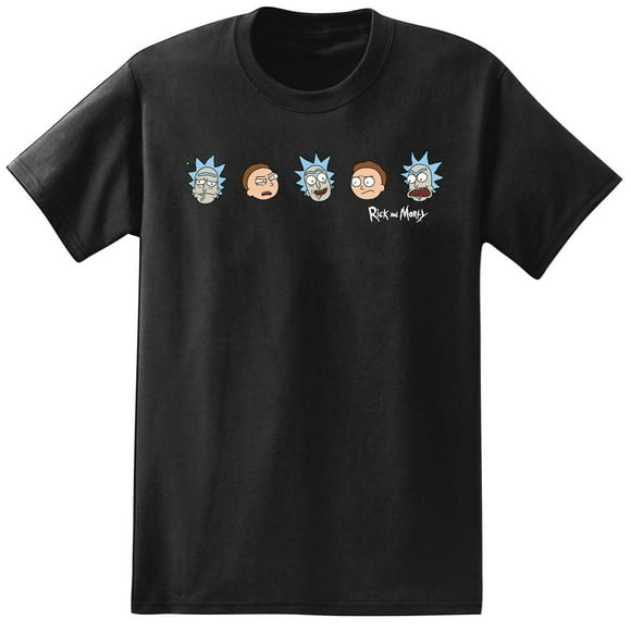 Rick et Morty - Tête Expressions T-Shirt pour Hommes