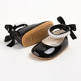 thumbnail image 7 of Zanarzt Bow Sandals for Girls Infant Baby Girls Princess Wedding Dress Mary Jane Flats, Toddler Soft Sole Prewalker Sparkly Lightweight Shoes Black,US 5.5, 7 of 7