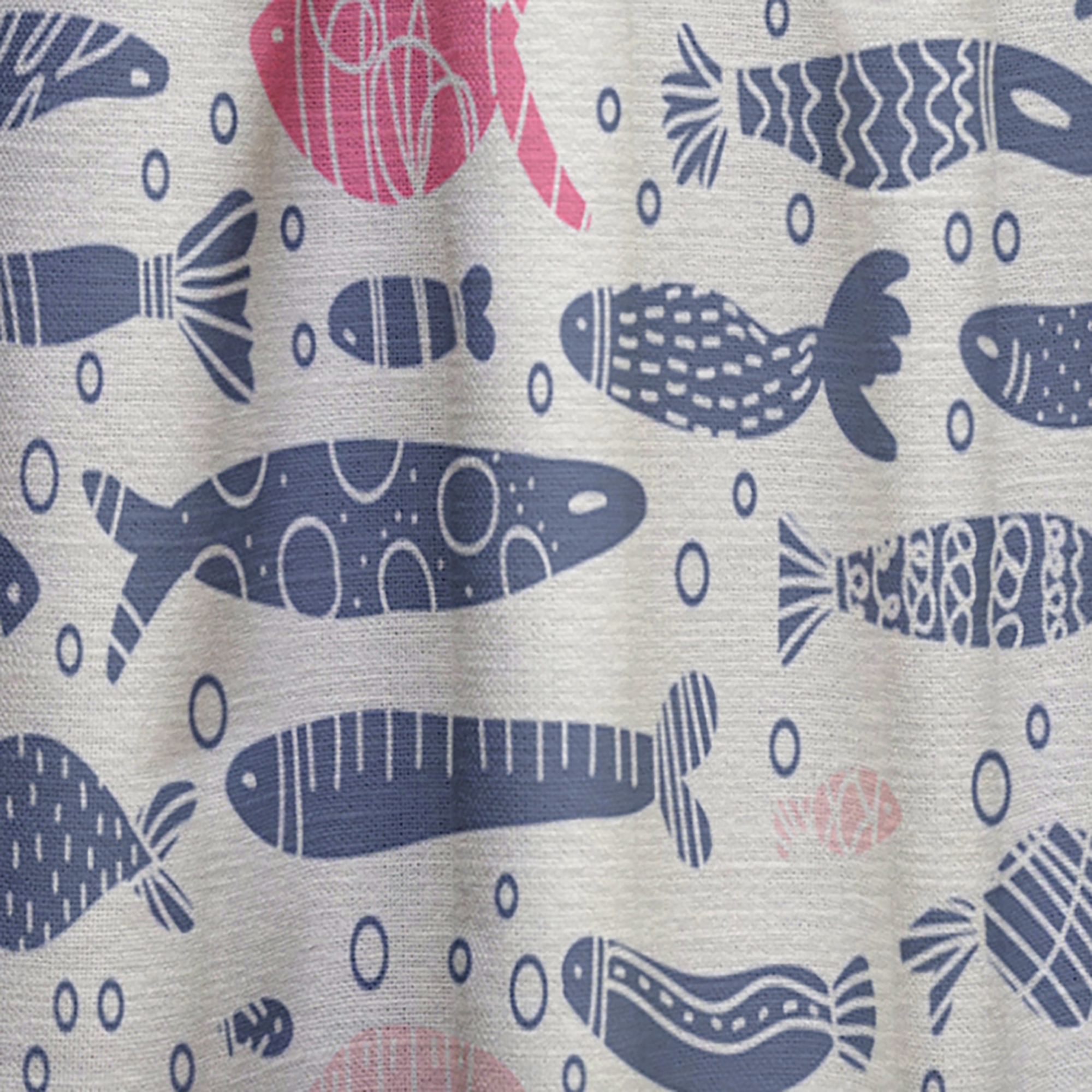 Designart 'Costal Life Form IX' Nautical & Coastal Curtain Panel