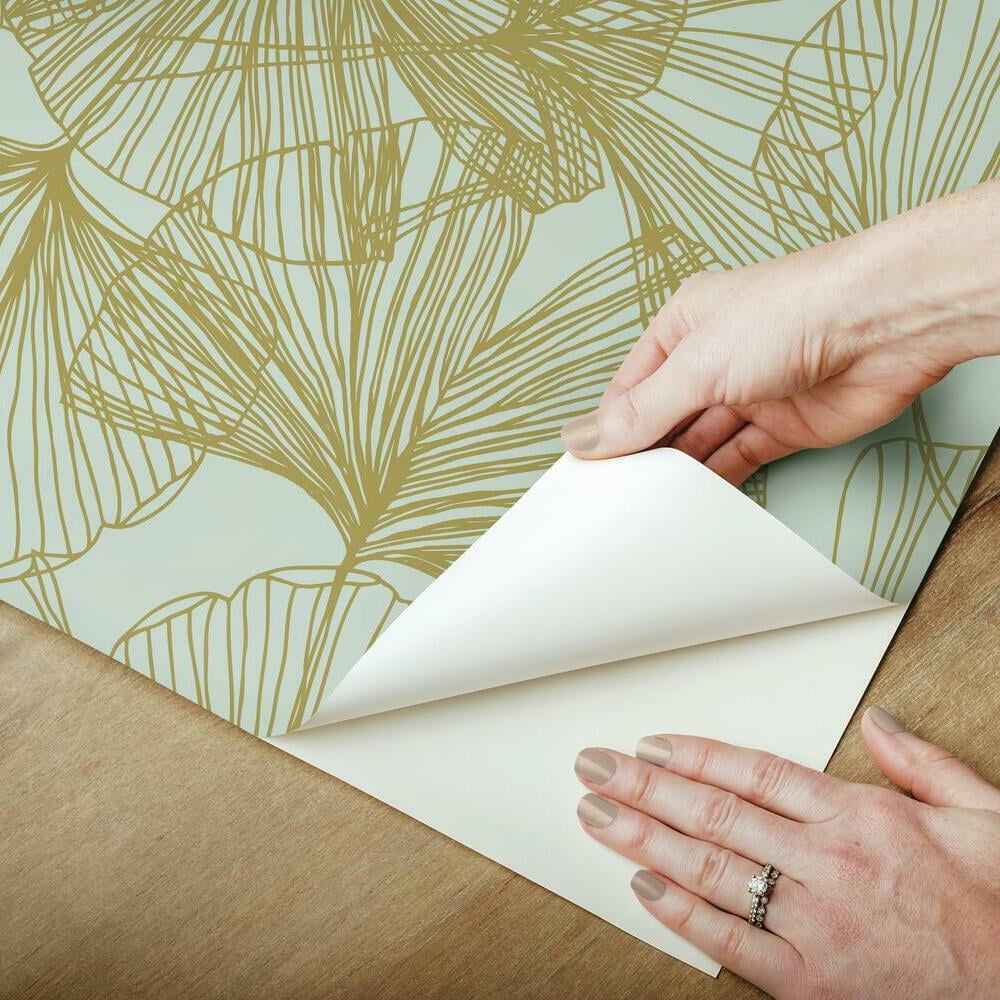 Ginkgo Leaves Peel and Stick Wallpaper