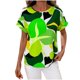 thumbnail image 2 of Fiudx Ofertas Flash Del Día Top de Cuello Redondo de Manga Corta Estampado a La Moda para Mujer, 2 of 4