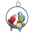 thumbnail image 4 of Garden Iron   Pendant, Garden Bird Model Crafts Weatherability Small Red Blue Macaw Cute Expression Synthetic Resin Iron  For Patio, 4 of 8