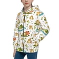 thumbnail image 2 of Rocae Cute Frog for Zip Up Hoodies for Teen Sweatshirt with Hood-Small, 2 of 6