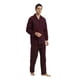 thumbnail image 1 of Apparonia Conjunto de Pijamas para Hombre de Algodón con Cuello con Muesca, Pijamas de Manga Larga para Hombre con Bolsillos y Frente, Fly Burdeos a Cuadros XL, 1 of 6