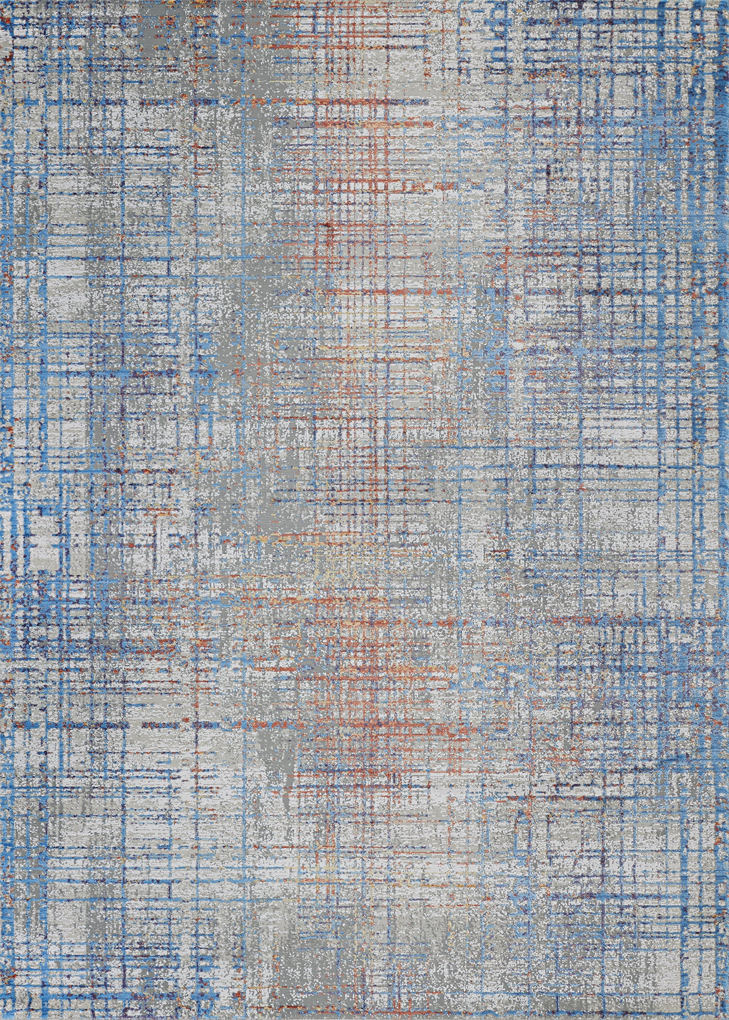 Couristan Vibrata Grasscloth Multi-Pastels Area Rug