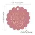 thumbnail image 6 of Inkdotpot Pack Of 50 Real Rose Gold Foil Paper Tags Jingle All The Way Christmas Favor Hang Tags, 6 of 7