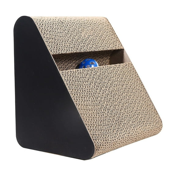 Vertical Cat Scratching Board, Cat Claw Grinder With Corrugated Paper Wear-Resistant Non-Shedding, Large Size Sturdy Design With Cat Ball To Relieve Stress And