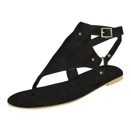 Shoes Flip Toe Flops Women s Shoes Casual Sandals Buckle Ladies Shoes for Women Casual Dress Women S Strap Flat Beach Womens Casual Dress Shoes Wide Open Women s Casual Shoes
