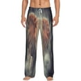 thumbnail image 2 of Kdxio Elephant in Smoke Print Men's Sleep Pajama Pant Lounge Pants with Pockets, 2 of 8