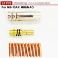 thumbnail image 5 of Greenne 12Pcs Mb-15Ak Mig/Mag M6 Welding Weld Torch Contact Tips Holder Gas Nozzle, 5 of 5