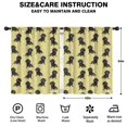 thumbnail image 2 of Blackout Kids Curtains,Dachshund Footprint Childrens Insulated Curtains Set Of 2,Bedroom Essentials,Toddler Room Decor 42x54in(106x137cm), 2 of 4