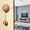 Brown, variant on Deeceymbur Brass Doorbell with Magnetic Absorber Solid Wood Handcrafted for Home Car Refrigerator Decoration Gift