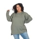 thumbnail image 1 of Cardigan Cuello Redondo LOVE MY FIT Tallas Extras Plus Size Con Puño Verde Claro XL, 1 of 10