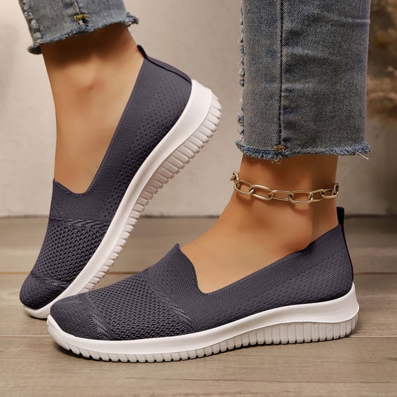 Women's Barefoot Shoes Runing Casual Fashion Walking Sports Slip On Sneakers Yoga Zero Drop Sole Lightweight Breathable Minimalist House Shoes Summer Beach Dark Gray 41