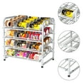 thumbnail image 3 of stusgo 4 Tiers Stackable Can Rack Organizer, Wear-resistant Upgrade Beverage Food Can Dispenser Holder Holds up to 48 Cans for Kitchen Cabinet and Pantry (White), 3 of 7
