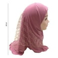 thumbnail image 5 of SPRING PARK Muslim Girls Kids Hijab Islam Headscarf Mesh Scarf Head Cover Children, 5 of 8
