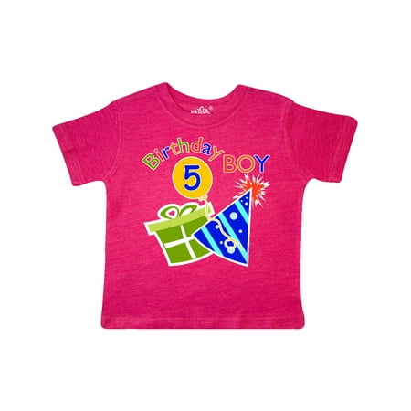 

Inktastic Birthday Boy 5th Birthday Gift Toddler Boy Girl T-Shirt