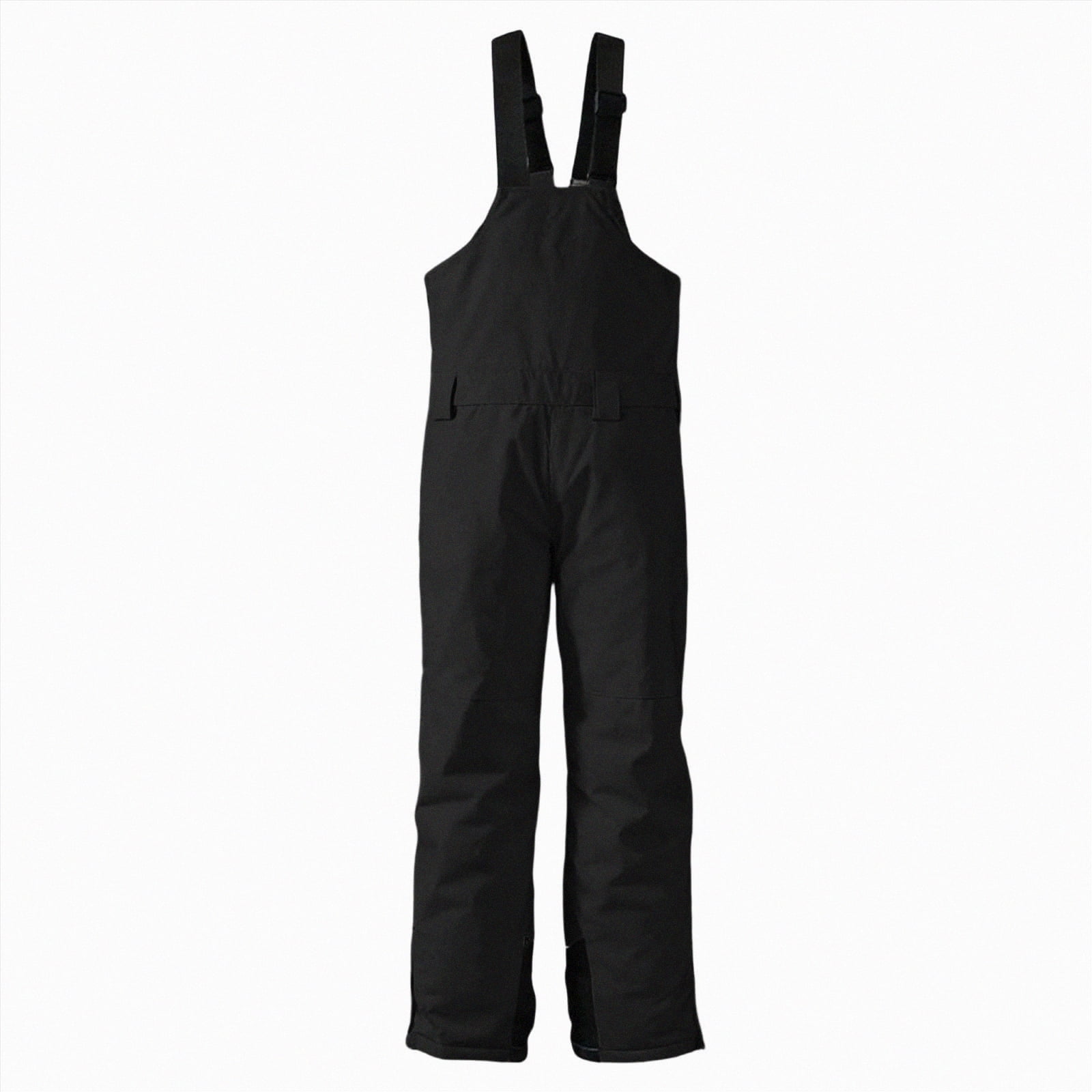 HCNTES Kids Waterproof Snow Bib Overalls Toddler Adjustable Strap Design Comfortable Winter Ski Wear(A01-Black,8-9 Years)