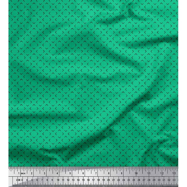 Soimoi Cotton Voile Fabric Arrow Small Print Sewing Fabric Yard 56 Inch Wide