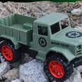 thumbnail image 1 of WEUVEB Inertia Truck Toy Model 2Pcs Green ABS Plastic Pull- for Children Home Entertainment, 1 of 8
