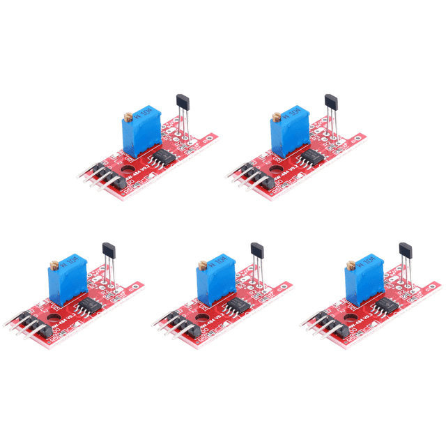 KY-024 interruptores Hall magnéticos lineales Sensor conteo velocidad DC 5V Chip LM393 4 pines