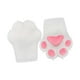 thumbnail image 2 of Guantes con forma de pata de gato para fiestas, espectáculos, carnavales, Halloween y discotecas. Blanco, 2 of 9