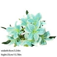 Clearance & Promo, Simulation Lilies Silk Flower Bouquet Indoor