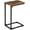 Rustic Brown, variant on C Shaped End Table, Slide Under Couch Table for Sofa, TV Tray Snack Table, Small Side Table for Small Space, Brown