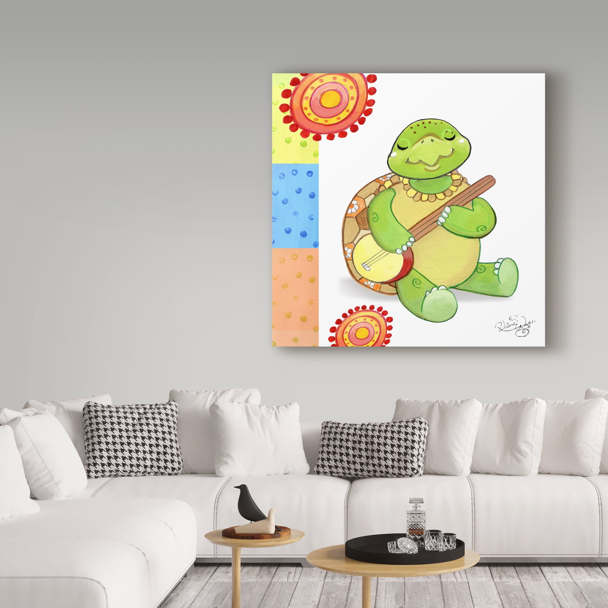 Trademark Fine Art 'Turtles Banjo' Canvas Art by Valarie Wade