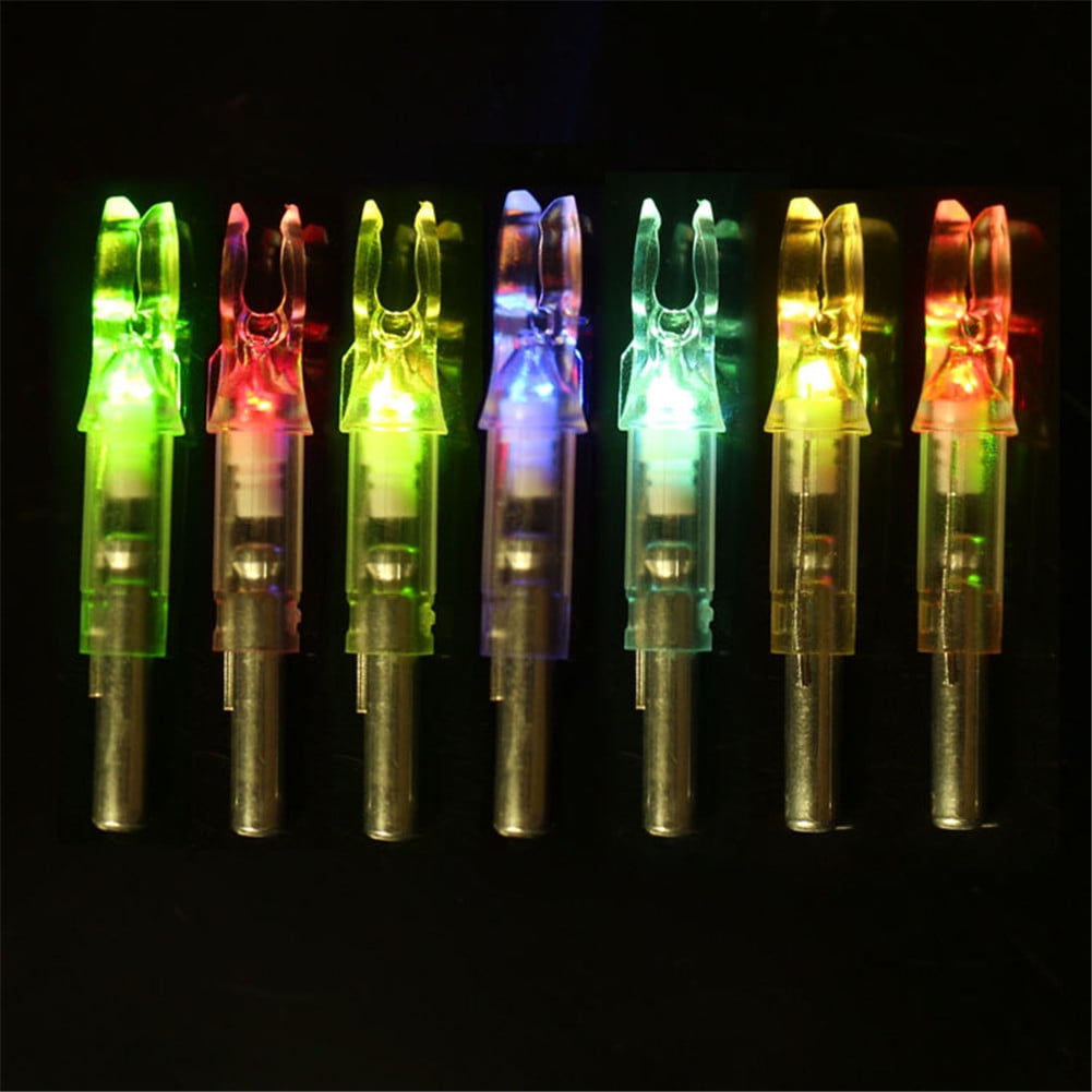 Details about   6Pcs LED Green Lighted Archery Arrow Parts Nock Bow Arrows Target Hunting Sports 