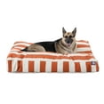 thumbnail image 1 of Rayon Vertical Orange Brûlé Lit Pet Extra Grand Rectangle, 1 of 7