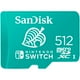 thumbnail image 1 of Memoria Micro SD 512GB SANDISK Nintendo Switch Oficial SDSQXAO-512G-GNCZN, 1 of 6