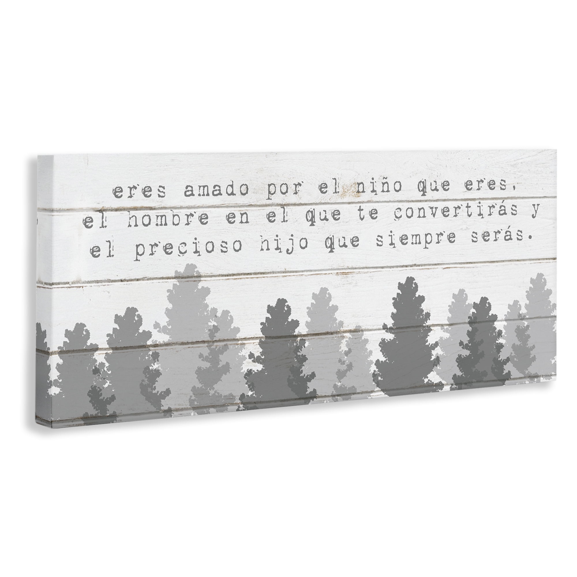 Stupell Industries Amado Niño, Futuro Hombre Inspirational Quotes & Sayings Painting Wrapped Canvas Art Print Wall Art, 24 x 10
