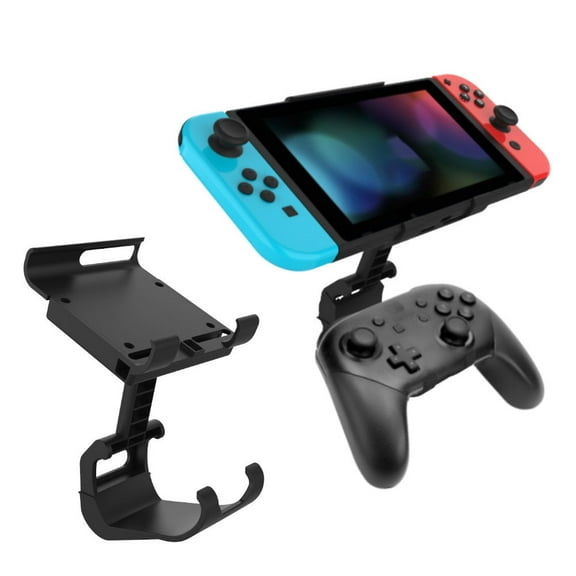 Adjustable Angle Gaming Holder for Nintendo Switch & Lite PRO Controller - Portable Clamp Game Accessories-Black