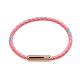 thumbnail image 1 of Pulsera para Mujer LuckyLy Piel Vegana Acero Inoxidable Modelo Cala Rosa UNITALLA, 1 of 6