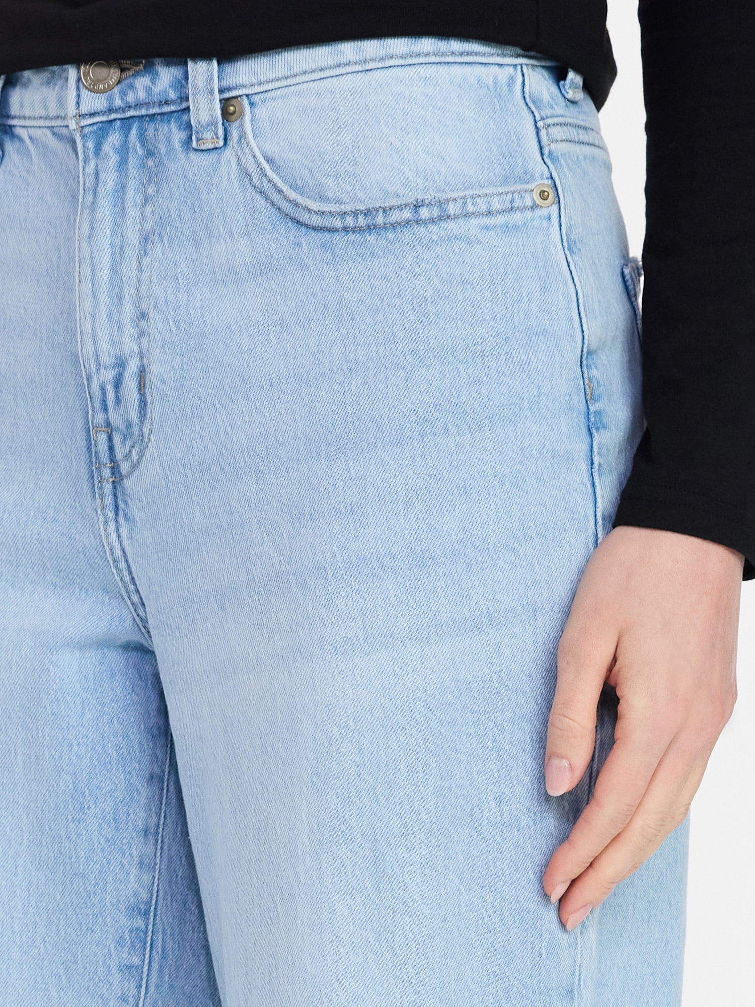 Time and Tru Women's Wide Leg Jeans, 31" Inseam, Sizes 0-22, 0L-22L