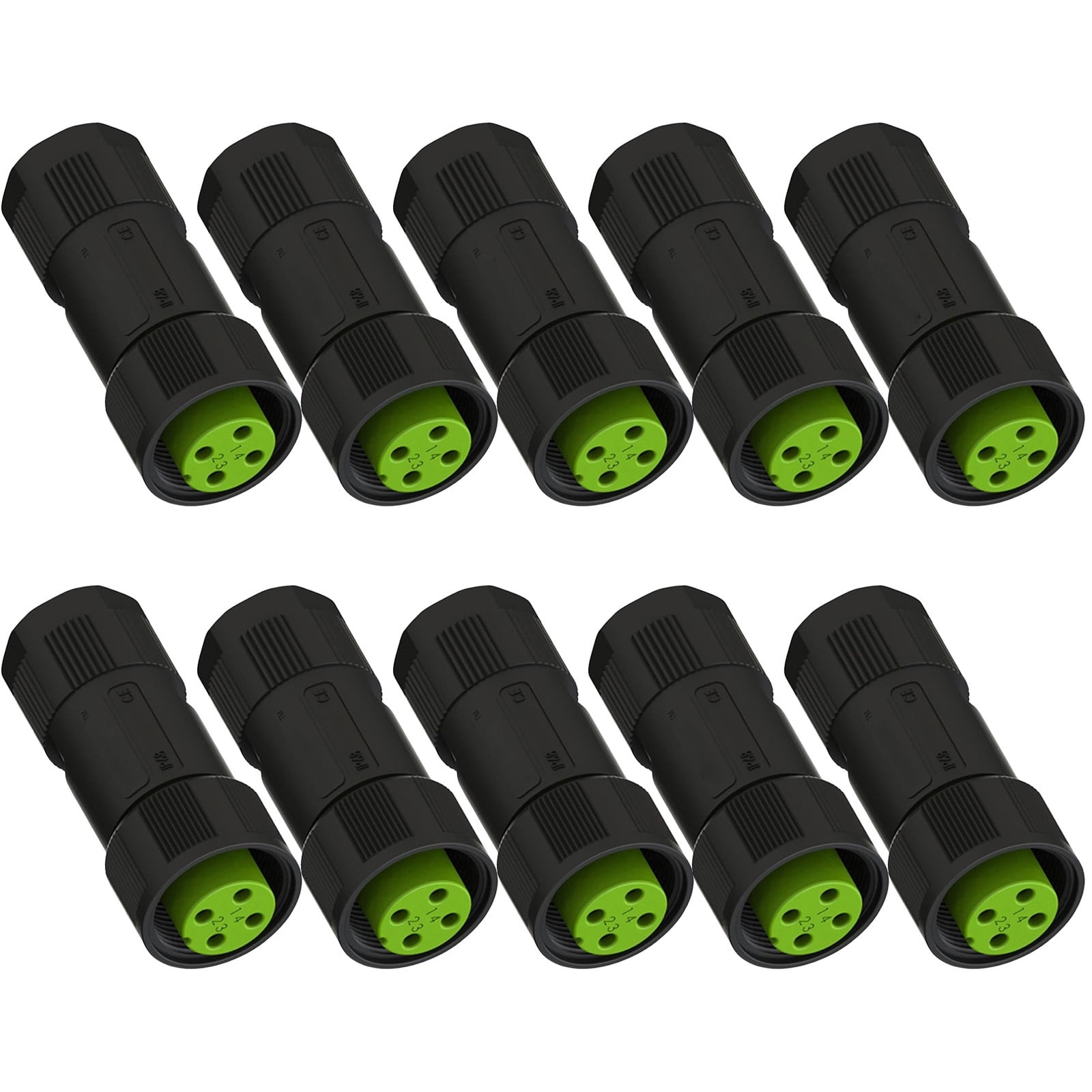 10lots Weatherproof 4 Pin Male Terminals Block for Indoor Industrial Use